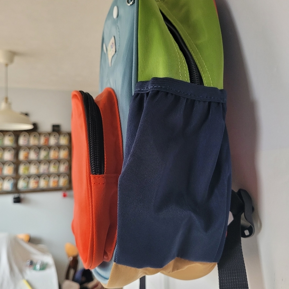 Abshoo Kids Colorful Backpack - Orange and Green - Picture 2 of 13